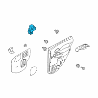 OEM Nissan Versa Switch Assy-Power Window, Assist Diagram - 25411-1FA0A