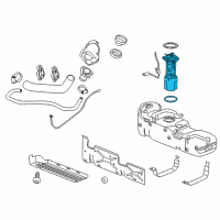 OEM 2011 GMC Sierra 2500 HD Fuel Pump Diagram - 13578389