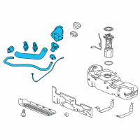 OEM 2013 Chevrolet Silverado 3500 HD Filler Pipe Diagram - 22788095