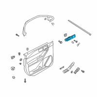 OEM 2022 Ford Police Interceptor Utility Handle, Inside Diagram - LB5Z-7822600-AA