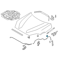 OEM 2022 Toyota GR Supra Lift Cylinder Ball Stud Diagram - 90118-WA339