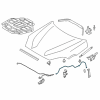 OEM 2022 Toyota GR Supra Release Cable Diagram - 63630-WAA01