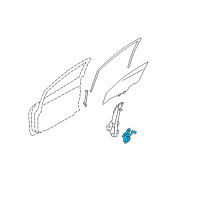 OEM 2010 Nissan Cube Motor Assembly - Regulator, LH Diagram - 80731-JX30C