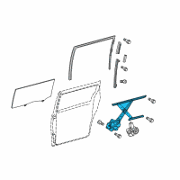 OEM 2019 Toyota Sienna Window Regulator Diagram - 69803-08020