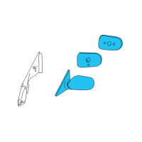 OEM 2003 Infiniti G35 Mirror Assembly-Door, RH Diagram - K6301-AM705