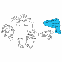 OEM 1996 Toyota RAV4 INSULATOR, Exhaust Manifold Heat Diagram - 17167-74141