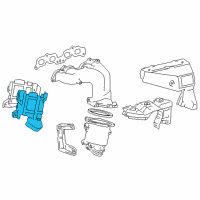 OEM 1992 Toyota MR2 Heat Shield Diagram - 25586-74060