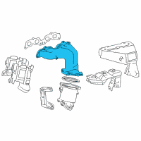 OEM 1996 Toyota RAV4 Exhaust Manifold Diagram - 17141-74041