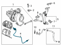 OEM Cadillac Escalade Temperature Sensor Diagram - 55510096