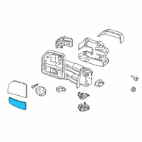OEM 2019 Ford F-150 Mirror Glass Diagram - FL3Z-17K707-S