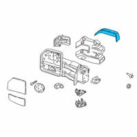 OEM 2016 Ford F-150 Mirror Cover Diagram - FL3Z-17D742-EA