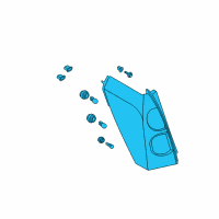 OEM Nissan Quest Lamp Assembly-Rear Combination LH Diagram - 26555-ZM70B