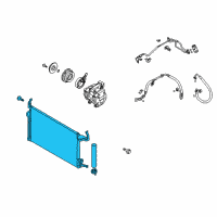 OEM 2008 Kia Spectra Condenser Assembly-Cooler Diagram - 976062F001