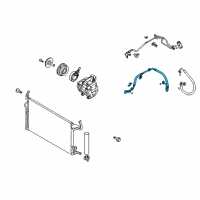 OEM Kia Spectra5 Air Conditioner Refrigerant Discharge Hose Diagram - 977622F900