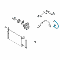 OEM 2008 Kia Spectra5 Cooler Line Suction Hose Diagram - 977632F900