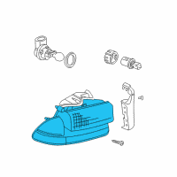 OEM 2001 Dodge Dakota Lamp-Front Combination Diagram - 55055172AD