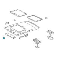 OEM Toyota Corolla Sunvisor Holder Diagram - 74348-AC010-B5