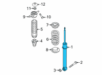 OEM 2022 Hyundai Santa Cruz SHOCK ABSORBER ASSY-REAR Diagram - 55367-K5000