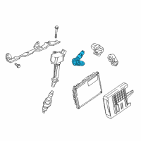 OEM 2016 Buick Cascada Crankshaft Sensor Diagram - 55589381