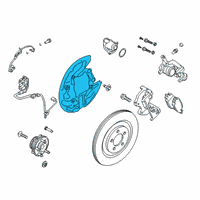 OEM Ford Explorer Splash Shield Diagram - L1MZ-2C028-D