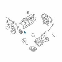 OEM 2005 Nissan 350Z Seal-Oil, Crankshaft Front Diagram - 13510-31U10