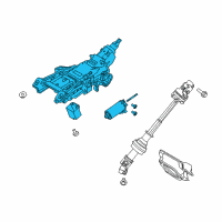 OEM 2019 Ford Flex Column Assembly Diagram - DG1Z-3C529-Y