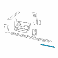 OEM Buick Terraza Lower Weatherstrip Diagram - 10383149