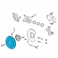 OEM 2019 Cadillac XT5 Rotor Diagram - 13592624