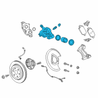 OEM 2021 Cadillac XT5 Caliper Diagram - 13540073