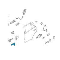 OEM 2008 BMW X6 Hinge, Rear Door, Lower, Left Diagram - 41-52-7-201-301