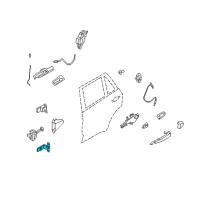 OEM 2012 BMW X3 Hinge, Rear Door, Lower, Left Diagram - 41-52-7-201-301