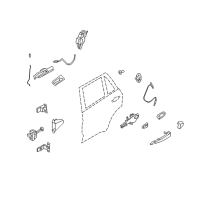 OEM 2012 BMW X5 Operating Rod, Door Rear Left Diagram - 51-22-7-137-083