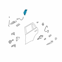 OEM 2010 BMW X6 DOOR LOCK REAR RIGHT Diagram - 51-22-5-A36-E86
