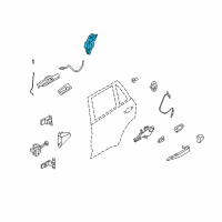 OEM 2009 BMW X5 DOOR LOCK REAR RIGHT Diagram - 51-22-5-A36-E86