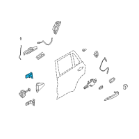 OEM 2012 BMW X3 Hinge, Rear Door, Upper, Right Diagram - 41-52-7-200-244