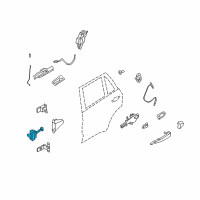 OEM 2008 BMW X5 Rear Door Brake Diagram - 51-22-7-141-033