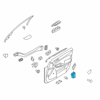 OEM Hyundai Switch Assembly-Trunk Lid & Fuel Filler D Diagram - 93555-3M001-BR