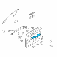 OEM 2011 Hyundai Genesis Front Door Armrest Assembly Left Diagram - 82350-3M000-V2