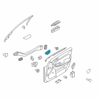 OEM Hyundai Genesis Interior Door Handle Assembly, Right Diagram - 82620-3M000-EG