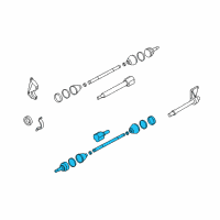 OEM 2010 Ford Focus Shaft & Joint Assembly Diagram - 8S4Z-3B437-B