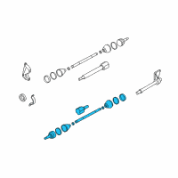 OEM 2007 Ford Focus Shaft & Joint Assembly Diagram - 8S4Z-3B437-B