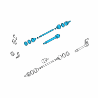 OEM 2010 Ford Focus Shaft & Joint Assembly Diagram - 8S4Z-3B436-B