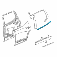 OEM 2018 Chevrolet Traverse Belt Molding Diagram - 84838702