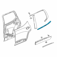 OEM 2022 Chevrolet Traverse Belt Molding Diagram - 84838702