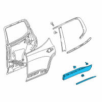 OEM 2019 Chevrolet Traverse Lower Molding Diagram - 84371071