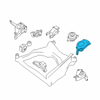 OEM 2010 Nissan Altima Engine Mounting Support, Left Diagram - 11254-JA01A