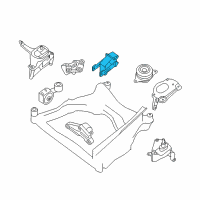 OEM 2010 Nissan Altima Engine Mounting Buffer Assembly, Rear Diagram - 11360-JA000