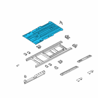 OEM Dodge Caravan Pan-Floor Diagram - 5019510AD