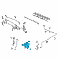 OEM 2003 Honda Civic Tank Set, Washer (2.5L FR) Diagram - 76840-S5B-013