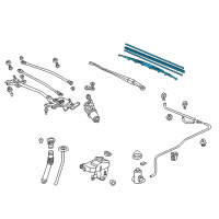 OEM 2004 Honda Civic Blade, Windshield Wiper (525MM) Diagram - 76620-S5D-A02